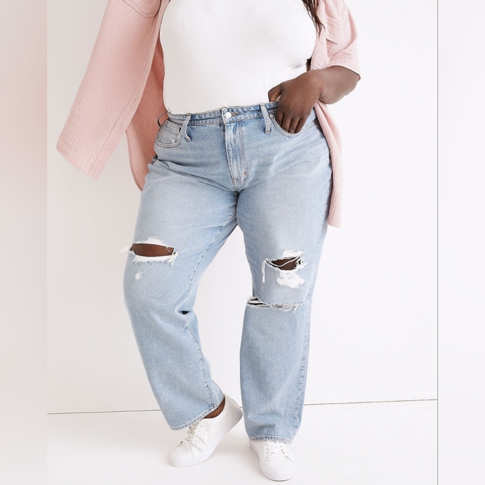NWT Madewell Baggy Straight Jeans - Plus (20W)